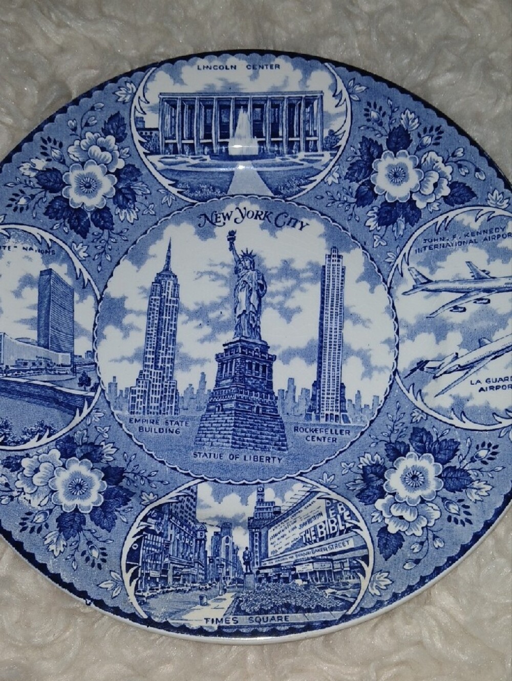Vintage Stafforshire NYC Plate